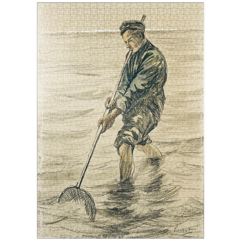 puzzleplate The Shell Fisherman (Schelpenvisser, 1863–1890) by Vincent van Gogh 1000 Puzzle
