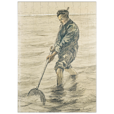 puzzleplate The Shell Fisherman (Schelpenvisser, 1863–1890) by Vincent van Gogh 100 Puzzle