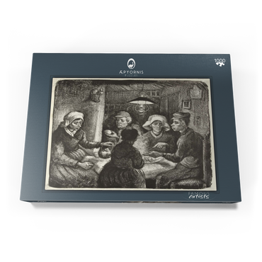 Composition lithograph of The Potato Eaters (De aardappeleters, 1885) by Vincent van Gogh 1000 Puzzle Schachtel Ansicht3