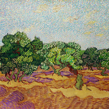 Olive Trees (1889) by Vincent van Gogh 1000 Puzzle 3D Modell