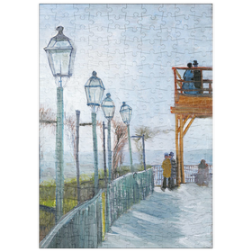 Darstellung des Puzzle Motivs Terrace and Observation Deck at the Moulin de Blute-Fin, Montmartre (1887) by Vincent van Gogh - Puzzleteile: 200