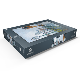 Darstellung des Puzzle Motivs Terrace and Observation Deck at the Moulin de Blute-Fin, Montmartre (1887) by Vincent van Gogh - Puzzleteile: 500