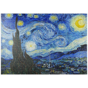 Darstellung des Puzzle-Motivs The Starry Night (1889) by Vincent van Gogh – Puzzleteile: 1000