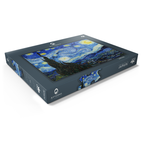 The Starry Night (1889) by Vincent van Gogh 100 Puzzle Schachtel Ansicht1