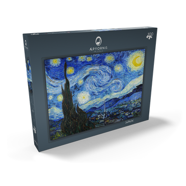 The Starry Night (1889) by Vincent van Gogh 100 Puzzle Schachtel Ansicht2