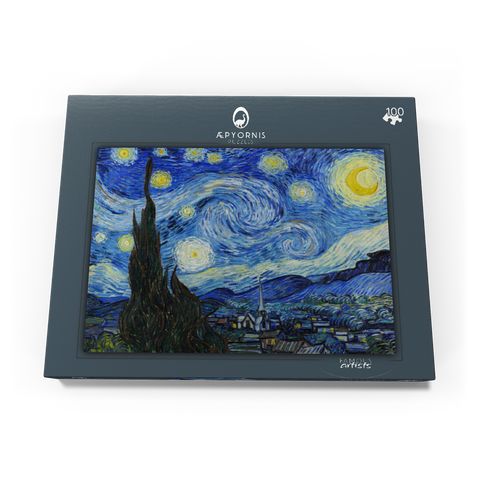 The Starry Night (1889) by Vincent van Gogh 100 Puzzle Schachtel Ansicht3