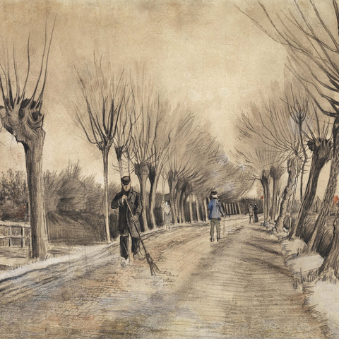 Road in Etten (1881) by Vincent van Gogh 1000 Puzzle 3D Modell