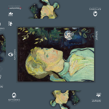 Adeline Ravoux (1890) by Vincent van Gogh 500 Puzzle Schachtel 3D Modell