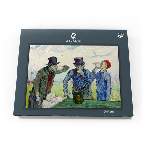 The Drinkers (1890) by Vincent van Gogh 100 Puzzle Schachtel Ansicht3