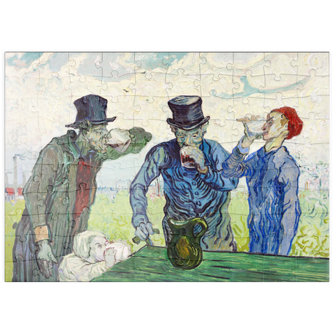 puzzleplate The Drinkers (1890) by Vincent van Gogh 100 Puzzle