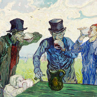 The Drinkers (1890) by Vincent van Gogh 200 Puzzle 3D Modell