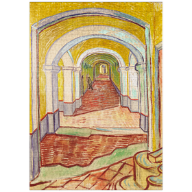 Darstellung des Puzzle-Motivs Corridor in the Asylum (1889) by Vincent van Gogh – Puzzleteile: 1000
