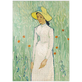 Darstellung des Puzzle-Motivs Girl in White (1890) by Vincent van Gogh – Puzzleteile: 1000