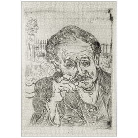 Darstellung des Puzzle Motivs Dr. Gachet (1890) by Vincent van Gogh - Puzzleteile: 1000