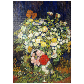 Darstellung des Puzzle-Motivs Bouquet of Flowers in a Vase (1890) by Vincent van Gogh – Puzzleteile: 1000