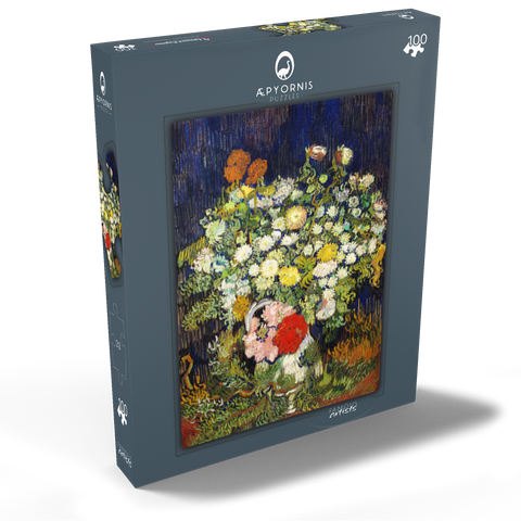 Bouquet of Flowers in a Vase (1890) by Vincent van Gogh 100 Puzzle Schachtel Ansicht2