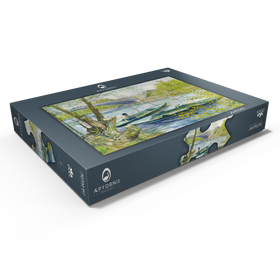 Alternative Darstellung des Puzzle-Motivs Fishing in Spring, the Pont de Clichy (Asnières) (1887) by Vincent van Gogh – Puzzleteile: 1000