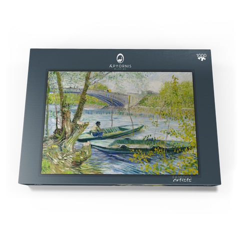Fishing in Spring, the Pont de Clichy (Asnières) (1887) by Vincent van Gogh 1000 Puzzle Schachtel Ansicht3