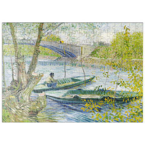 puzzleplate Fishing in Spring, the Pont de Clichy (Asnières) (1887) by Vincent van Gogh 200 Puzzle