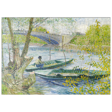puzzleplate Fishing in Spring, the Pont de Clichy (Asnières) (1887) by Vincent van Gogh 500 Puzzle