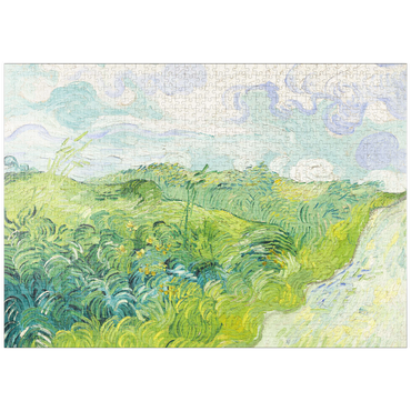 puzzleplate Green Wheat Fields, Auvers (1890) by Vincent van Gogh 1000 Puzzle