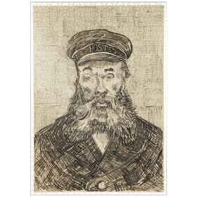 Darstellung des Puzzle-Motivs Portrait of Joseph Roulin (1888) by Vincent van Gogh – Puzzleteile: 1000