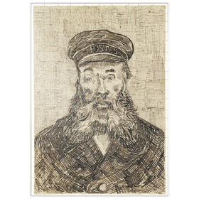 Darstellung des Puzzle-Motivs Portrait of Joseph Roulin (1888) by Vincent van Gogh – Puzzleteile: 200