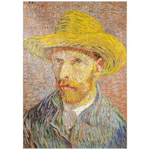 puzzleplate Self-Portrait with a Straw Hat (1887) by Vincent van Gogh 1000 Puzzle