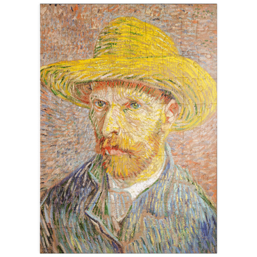 puzzleplate Self-Portrait with a Straw Hat (1887) by Vincent van Gogh 100 Puzzle