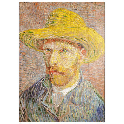 puzzleplate Self-Portrait with a Straw Hat (1887) by Vincent van Gogh 100 Puzzle