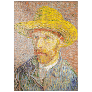 puzzleplate Self-Portrait with a Straw Hat (1887) by Vincent van Gogh 200 Puzzle