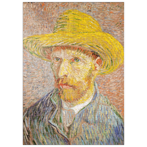 puzzleplate Self-Portrait with a Straw Hat (1887) by Vincent van Gogh 500 Puzzle