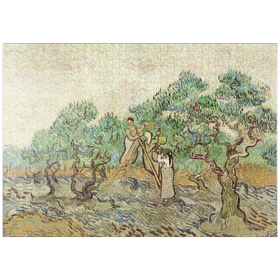 Darstellung des Puzzle-Motivs The Olive Orchard (1889) by Vincent van Gogh – Puzzleteile: 1000