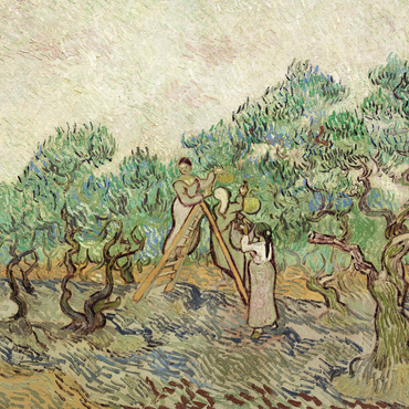 The Olive Orchard (1889) by Vincent van Gogh 1000 Puzzle 3D Modell