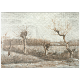 Darstellung des Puzzle-Motivs Tetards (Pollards) (1884) by Vincent van Gogh – Puzzleteile: 1000