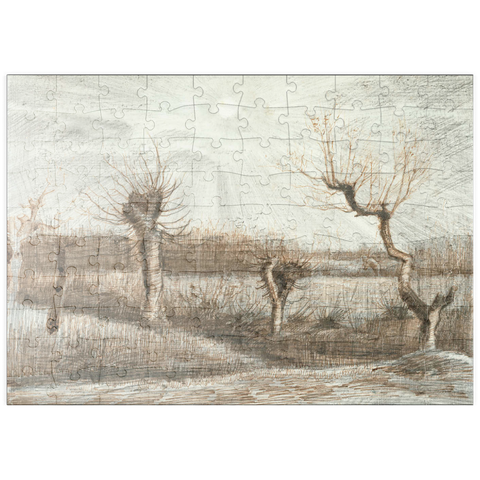 puzzleplate Tetards (Pollards) (1884) by Vincent van Gogh 100 Puzzle