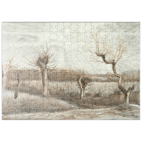 Darstellung des Puzzle-Motivs Tetards (Pollards) (1884) by Vincent van Gogh – Puzzleteile: 200