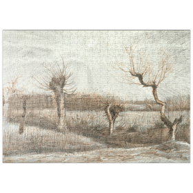 Darstellung des Puzzle Motivs Tetards (Pollards) (1884) by Vincent van Gogh - Puzzleteile: 500