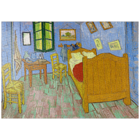 Darstellung des Puzzle-Motivs The Bedroom (1889) by Vincent van Gogh – Puzzleteile: 1000