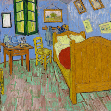 The Bedroom (1889) by Vincent van Gogh 100 Puzzle 3D Modell