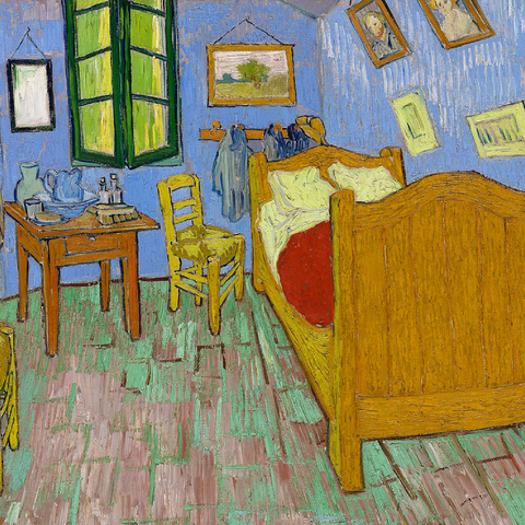 The Bedroom (1889) by Vincent van Gogh 500 Puzzle 3D Modell