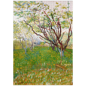 Darstellung des Puzzle-Motivs The Flowering Orchard (1888) by Vincent van Gogh – Puzzleteile: 1000