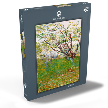 The Flowering Orchard (1888) by Vincent van Gogh 100 Puzzle Schachtel Ansicht2