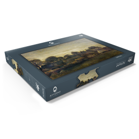 Darstellung des Puzzle Motivs Farming Village at Twilight (1884) by Vincent van Gogh - Puzzleteile: 200