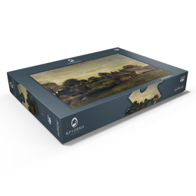 Darstellung des Puzzle Motivs Farming Village at Twilight (1884) by Vincent van Gogh - Puzzleteile: 500