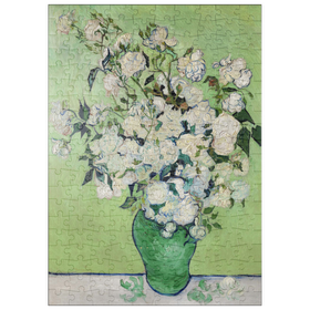 Darstellung des Puzzle-Motivs Roses (1890) by Vincent van Gogh – Puzzleteile: 200