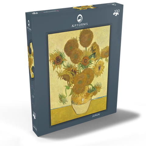 Vincent van Gogh's Sunflowers (1888) 100 Puzzle Schachtel Ansicht2
