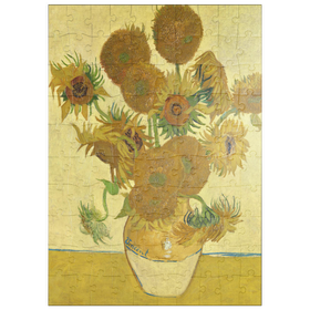 Darstellung des Puzzle Motivs Vincent van Gogh's Sunflowers (1888) - Puzzleteile: 100