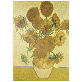 Darstellung des Puzzle Motivs Vincent van Gogh's Sunflowers (1888) - Puzzleteile: 500