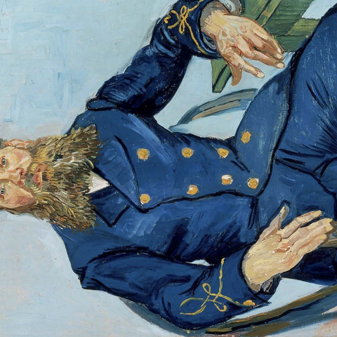 Vincent van Gogh's Portrait of the Postman Joseph Roulin (1888) 1000 Puzzle 3D Modell